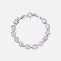 Tear Drop Bracelet - Silver