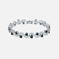 Midnight Arctic Wave Bracelet - Silver