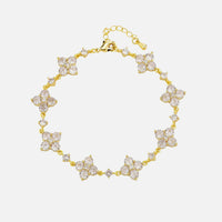 Star Clover Bracelet - Gold