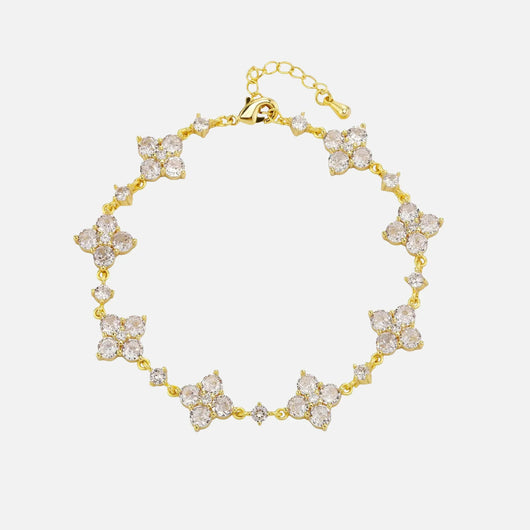 Star Clover Bracelet - Gold