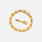 Yellow Cube Bracelet - Gold