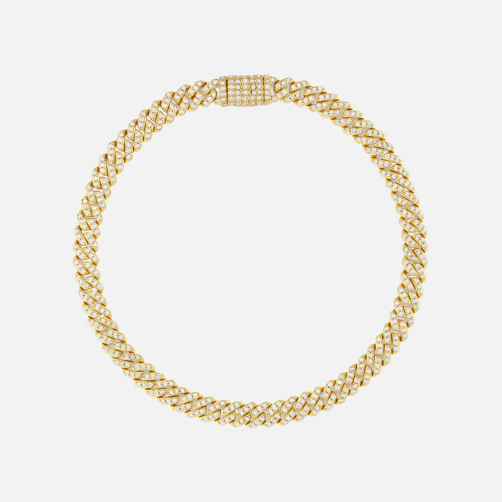 Iced Cuban Bracelet - 6mm - Gold