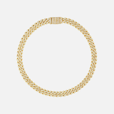 Iced Cuban Bracelet - 6mm - Gold