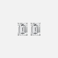Moissanite Baguette Stud Earrings - S925