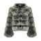 BUBBLE COLAR COAT SMOKE