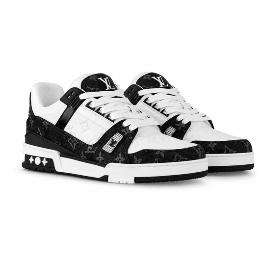 BLACK AND WHITE SNEAKERS