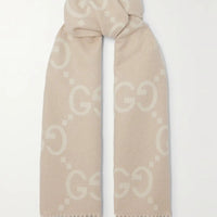 PATTERN SCARF LIGHT BEIGE