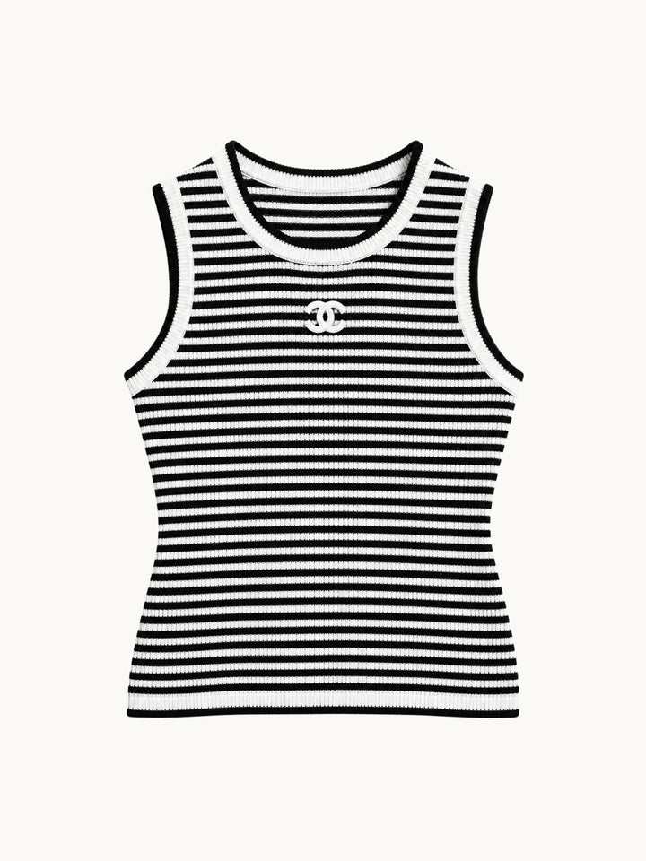 BLACK STRIPED TOP