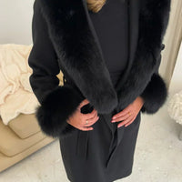 LUNEA LUXE LONG COAT BLACK