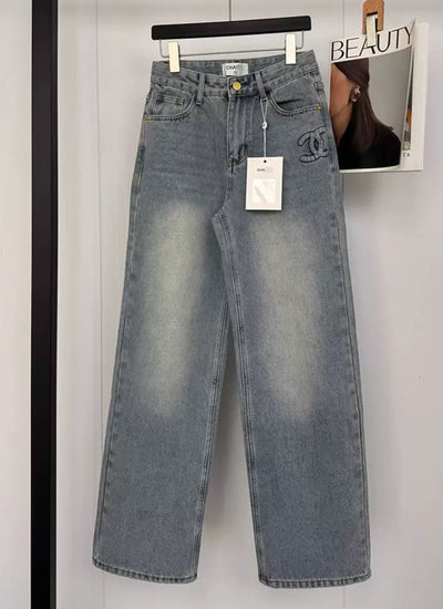 signature logo jeans