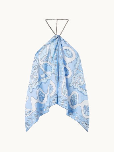 PUC SAIMY HELLBLAU TOP