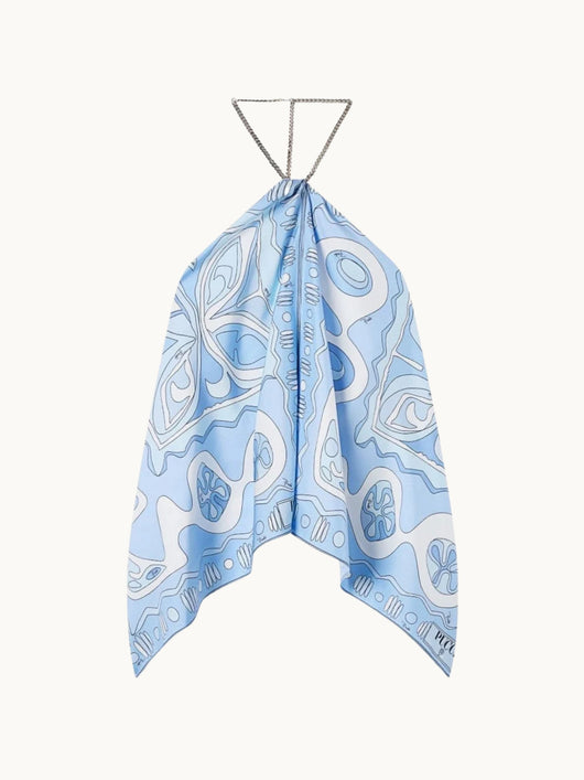 PUC SAIMY HELLBLAU TOP