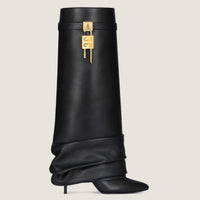 BLACK STILETTO BOOTS