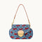 KIRSCHROTE JEANSSTOFFTASCHE