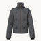 DARK GREY MONOGRAM KNITTED COAT