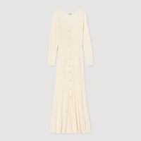 SANDRA FANTASY JERSEY DRESS BEIGE