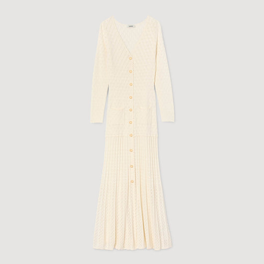 SANDRA FANTASY JERSEY DRESS BEIGE