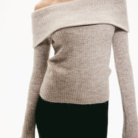 Off-the shoulder sweater