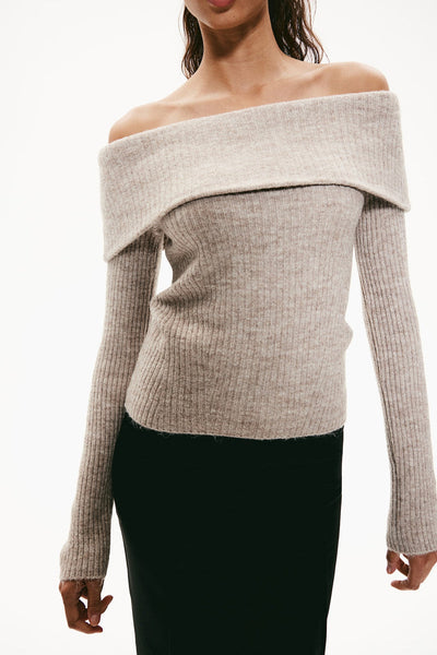 Off-the shoulder sweater